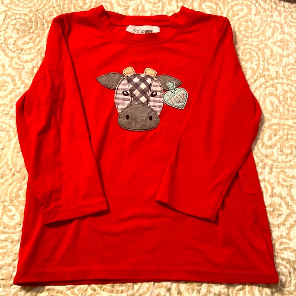 Boutique Cow Shirt — size 4